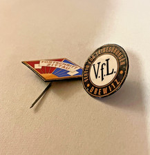 DDR Anstecknadel Fortschritt Zittau VFL Drewitz Ansteck Pin Fußball Sammler