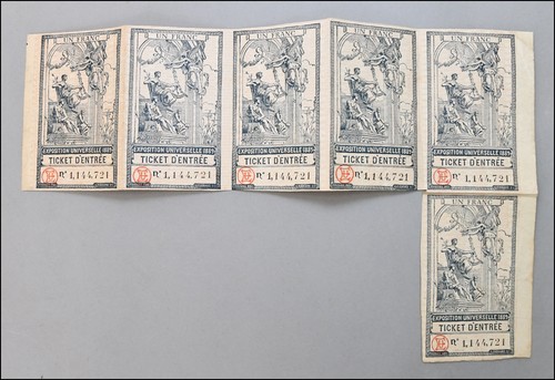 Set alte eintrittskarten - set, 6
