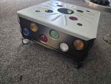 DDR Teelichthalter Stövchen Teewärmer aus Metall mit Glassteinen VINTAGE GDR