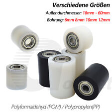 Kunststoff Rollen mit Doppelte Kugellager POM PP Laufrolle Führungsrolle Various