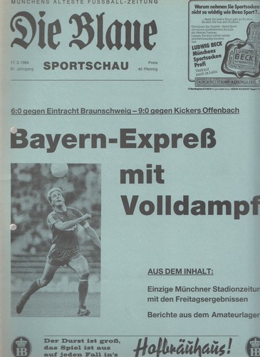 Die blaue sportschau 1983 - die,