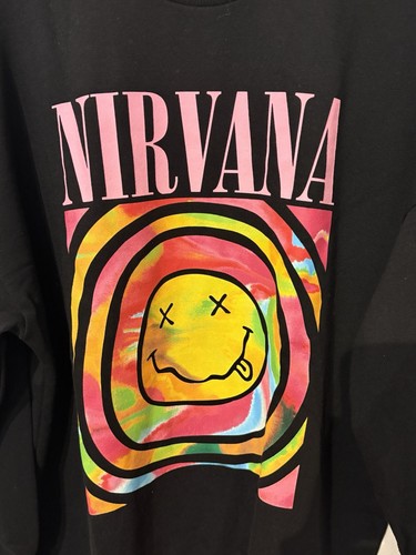 Sweatshirt nirvana schwarz - schwarz, gr