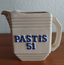 Alter Wasserkrug Pastis 51 - Pernod 45 - Keramik, Vintage 50er Jahre, selten