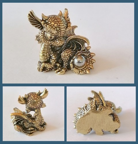 Messing figur drache - messing,