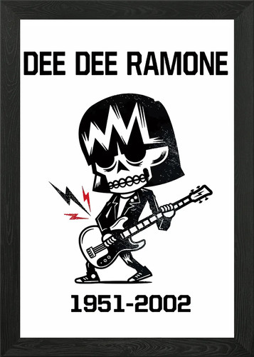 Dee ramone gerahmtes - ramone,