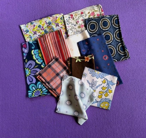 Viele vintage stoffreste - vintage, die