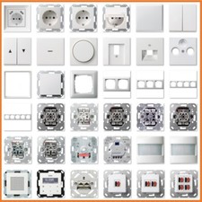 GIRA System 55 Standard E2 Reinweiß glänzend USB Steckdose Rahmen Schalter Wippe