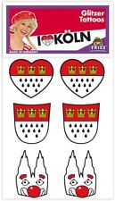 Glitzer Tattoo Köln Motive Klebe Aufkleber Sticker Karneval Halloween Geburtstag