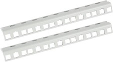 HMF 2x Rackschiene für Serverschrank 10 Zoll 5 HE grau