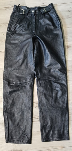 Schwarze lederhose 38 - schwarze, gr.