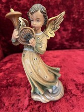 Engel Aus Holz Ca. 16 Cm Handgeschnitzt Handbemalt Toni Baur Oberammergau
