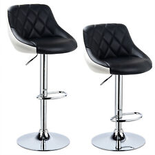 WOLTU 2x Barhocker Drehhocker Barstuhl mit Lehne höhenverstellbar Tresenhocker