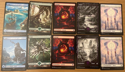 Full art basic lands - 10,