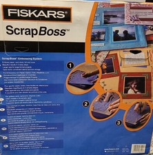Fiskars ScrapBoss Starter SET❤Schablonen Prägen Basteln Karten Rarität RAR 12x12