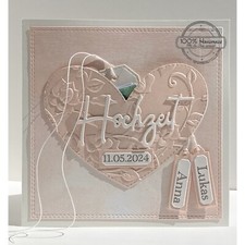 personalisierte Hochzeitskarte Geldgeschenk Glückwunschkarte 100% Handarbeit