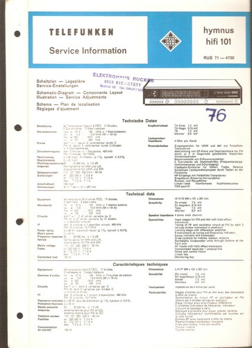 Telefunken kofferradio radio - telefunken,