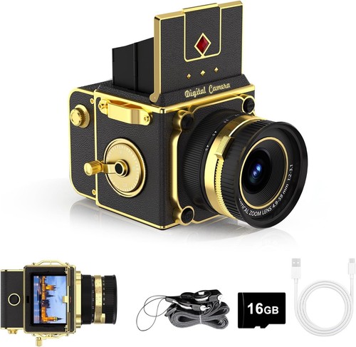 Retro digitalkamera 64mp 7k - 64mp, 2.7k