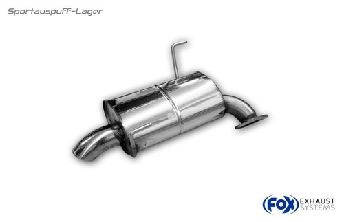 Fox edelstahl sportauspuff - edelstahl,