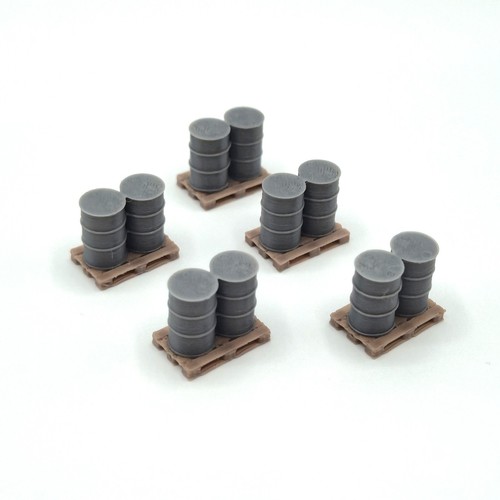Fässer auf palette - palette, h0