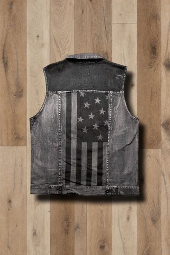 Rude jeansweste american flag - rude,