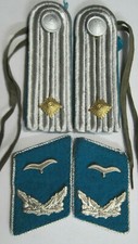  NVA Schulterstücke Flieger Leutnant NVA Effekten Kragenspiegel Luftwaffe DDR