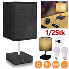 1/2x Nachttischlampe Mit