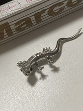 Brosche Vintage Modeschmuck Echse Eidechse Salamander