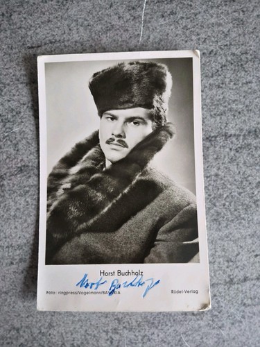 Horst buchholz autogrammkarte - horst,