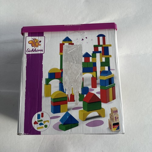 100 bunte holzbausteine der - in,