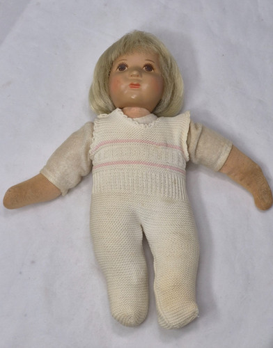 Vintage child doll soft - doll,