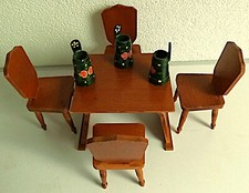 Puppenhaus Möbel Essgruppe
