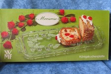 WMF Moosrose Königskuchenplatte Tortenplatte Kuchenplatte Stollenplatte Glas OVP