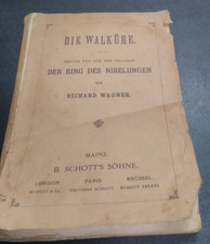 DIE WALKüRE--Der Ring des Nibelungen Buch/Heft/Richard Wagner,Oper