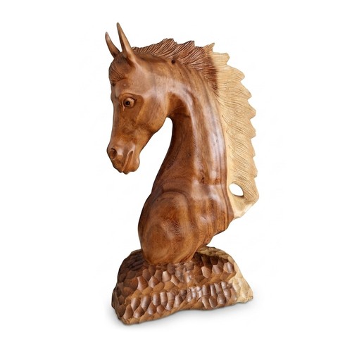 Budawi holz pferd figur - holz,