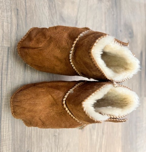 Leder lammfellschuhe baby - leder,