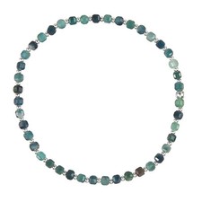 Turmalin Armband blau - Indigolith Armband, Edelsteinarmband Perlenarmband DD099