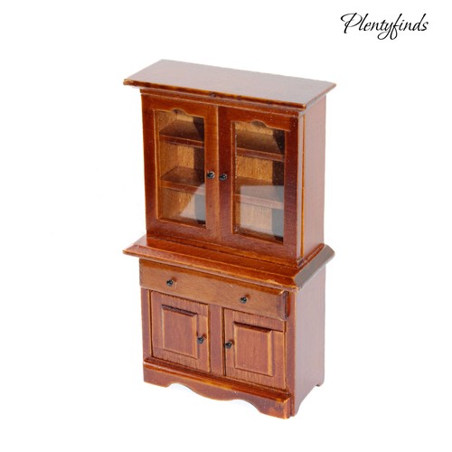 Miniatur schrank vitrine braun - vitrine,