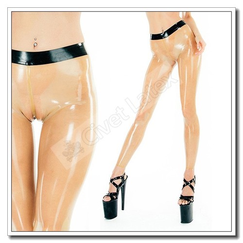Latex leggings mid waist - latex,