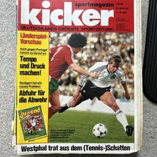 Kicker SPORTMAGAZIN No 84/1985 - 14.10.1985 Mit Jugendkicker Poster F. Neubarth