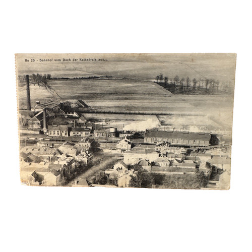 Postkarte laon bahnhof - postkarte,