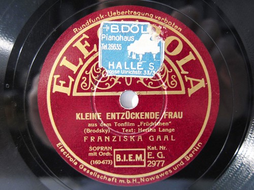 78rpm franziska gaal soviel - -,