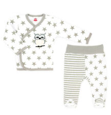 NEU Baby Mädchen Jungen Set 2-teilig Stramplerhose + Shirt Eule Sterne 56 62 68
