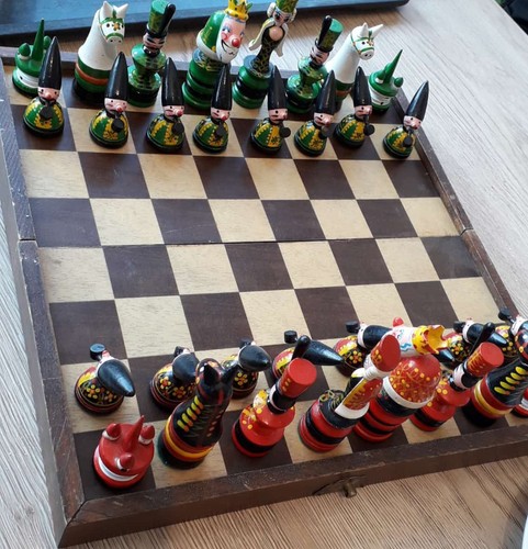 Altes erzgebirge schachspiel - altes,