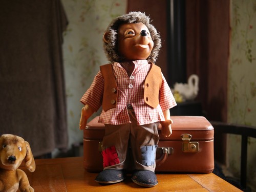 Mecki igel puppe vintage - igel,