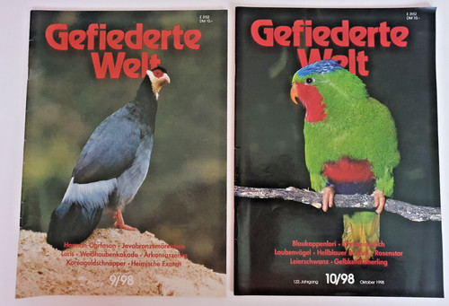 Gefiederte welt jahrgang 1998 - jahrgang,