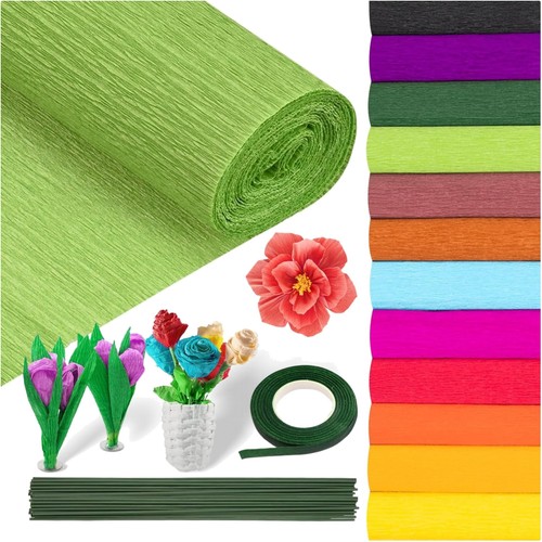 Krepppapier bunt rollen - bunt, 12