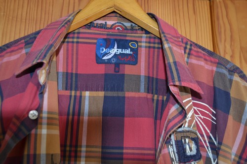 Desigual rainbow herrenhemd - rainbow,