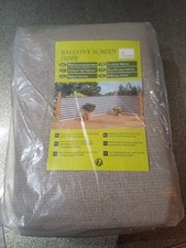 Love Story Sichtschutz für Terrasse Balkon Netz Zaun Veranda taupe NEU