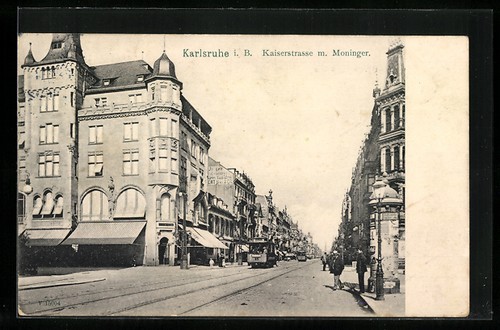 Ansichtskarte karlsruhe b - karlsruhe, i.