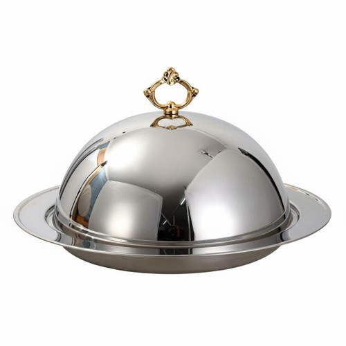 Cloche mit serviertablett - mit,